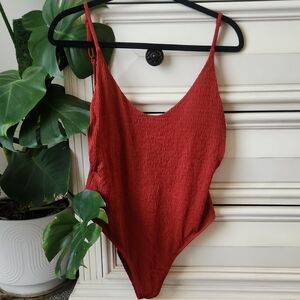 Aerie Rust Colored One Piece Swimsuit